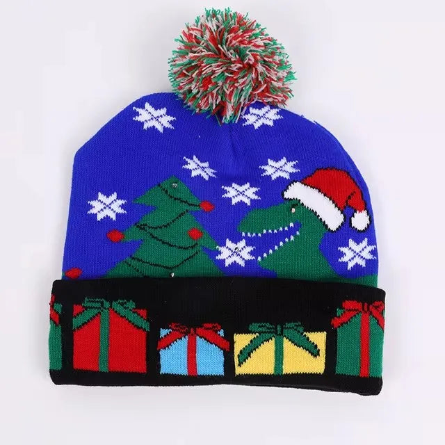 Bonnet à motif avec ponpon de Noël