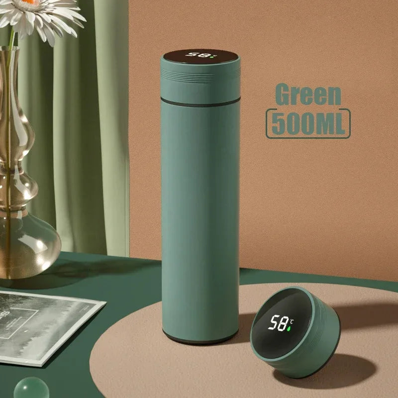 Gobelet thermos 500 ml avec affichage de la température en acier inoxydable