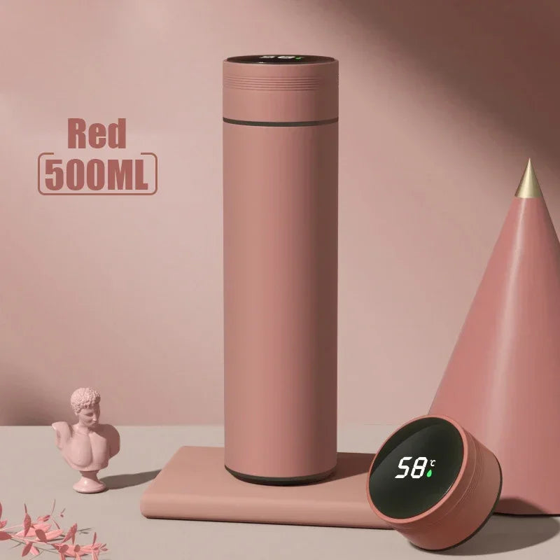 Gobelet thermos 500 ml avec affichage de la température en acier inoxydable