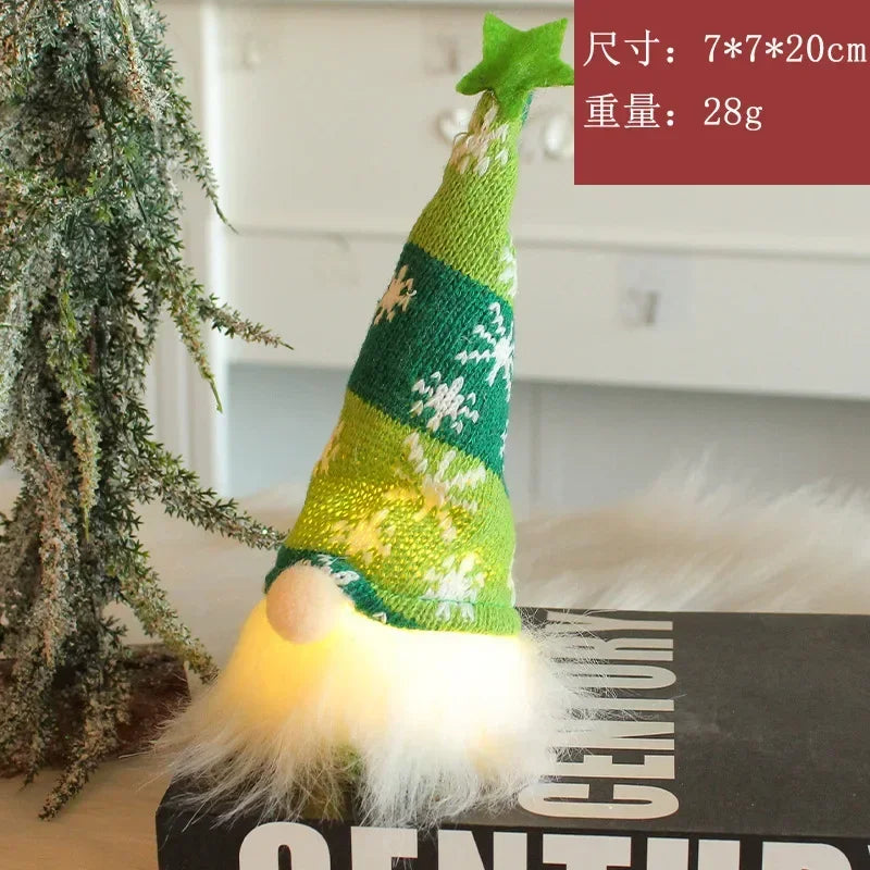 Gnome décoratif sans visage de Noël
